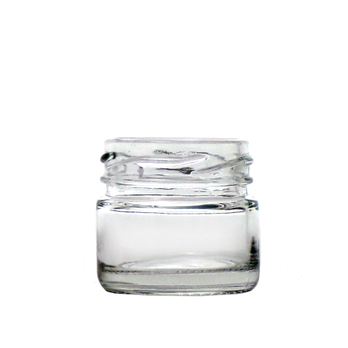 Mkouo Vasetto di vetro per miele da 265 ml con cucchiaio 