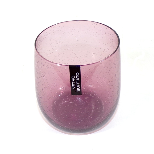 Bicchiere rosa antico - Set da 6 bicchieri in vetro rosa antico